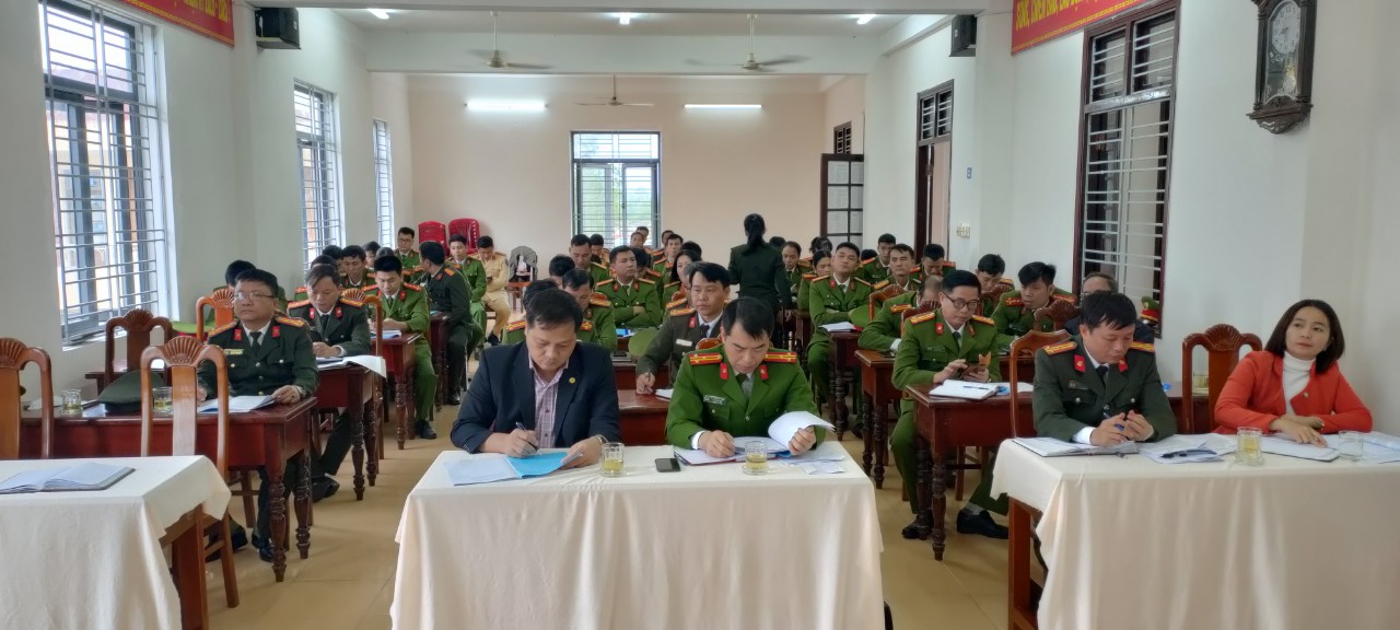 Công an huyện Quế Sơn tổ chức Hội nghị tổng kết công tác Công an năm 2022