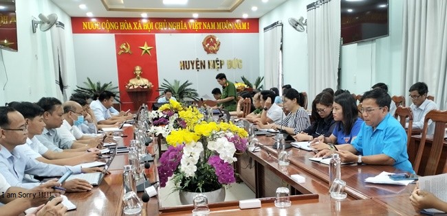Hiệp Đức tổ chức cuộc họp nghe tiến độ triển khai thực hiện Đề án 06